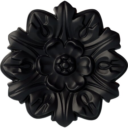 Ekena Millwork Emery Leaf Ceiling Medallion, Hand-Painted Steel Gray, 7 5/8"OD x 1"P CM07EMSGS